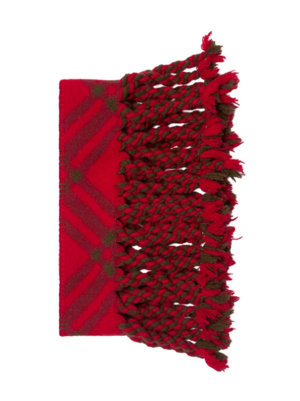 Browns Burberry Check Wool Scarf | Browns Scarves