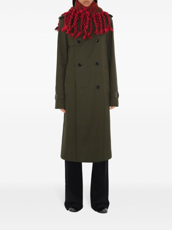 Browns Burberry Check Wool Scarf | Browns Scarves