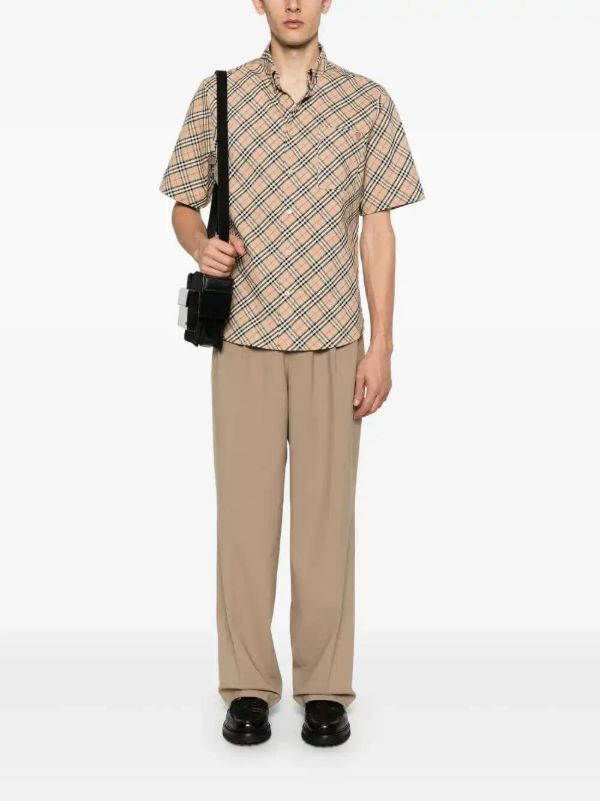 Browns Burberry Checked Cotton Shirt | Browns Shirts