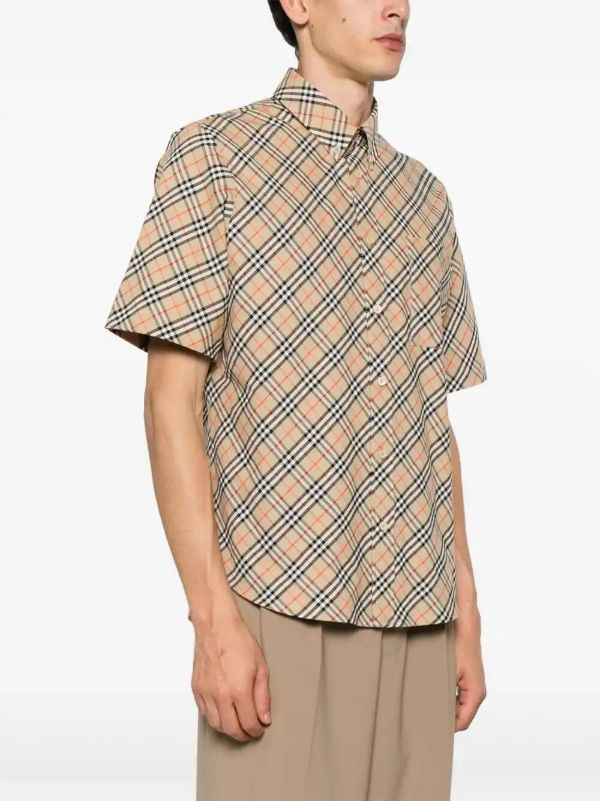 Browns Burberry Checked Cotton Shirt | Browns Shirts