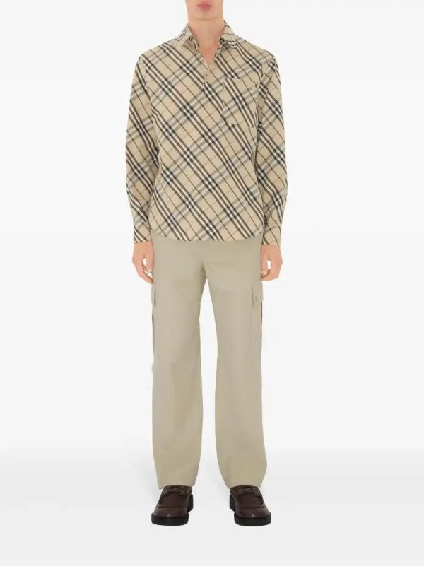Browns Burberry Checked Cotton Shirt | Browns Shirts