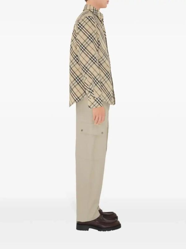 Browns Burberry Checked Cotton Shirt | Browns Shirts