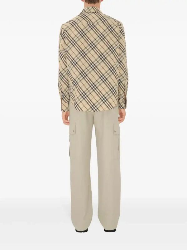 Browns Burberry Checked Cotton Shirt | Browns Shirts