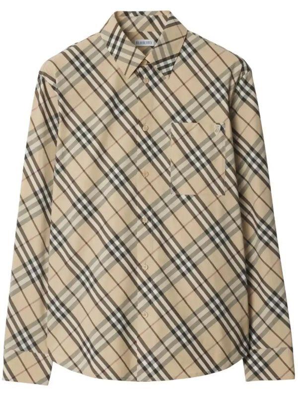 browns Burberry Checked Cotton Shirt | Browns Shirts