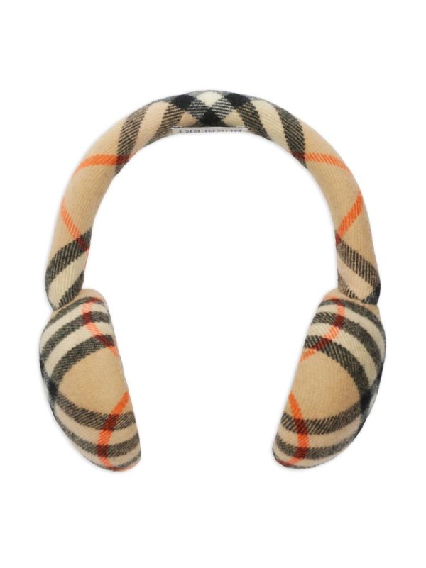 Browns Burberry Checked Ear Muffs | Browns Hats