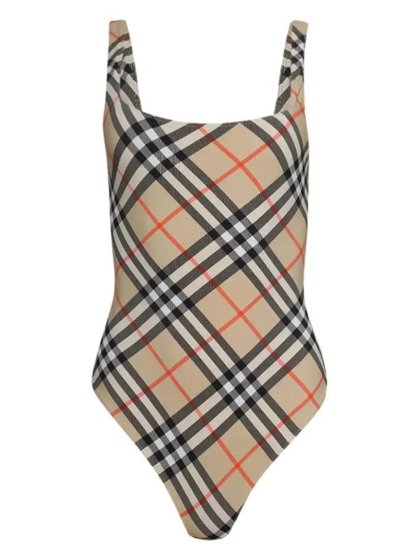 browns Burberry checked swimsuit | Browns One-Pieces