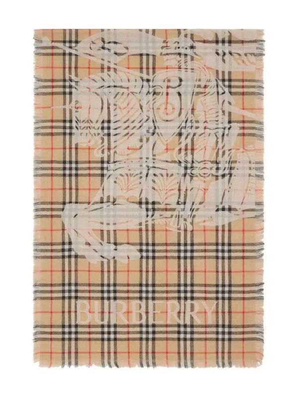 Browns Burberry EKD Checked Scarf | Browns Scarves