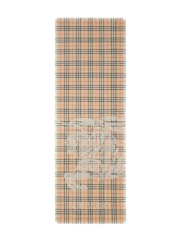 browns Burberry EKD Checked Scarf | Browns Scarves