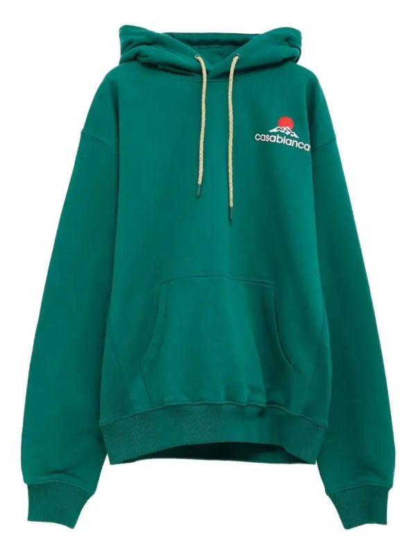 browns Casablanca logo-print hoodie | Browns Hoodies