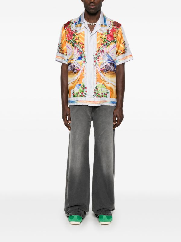 Browns Casablanca Printed Silk Shirt | Browns Shirts