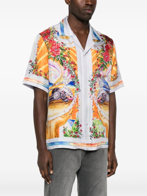 Browns Casablanca Printed Silk Shirt | Browns Shirts