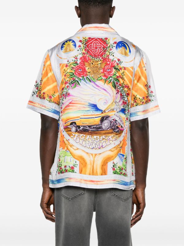 Browns Casablanca Printed Silk Shirt | Browns Shirts