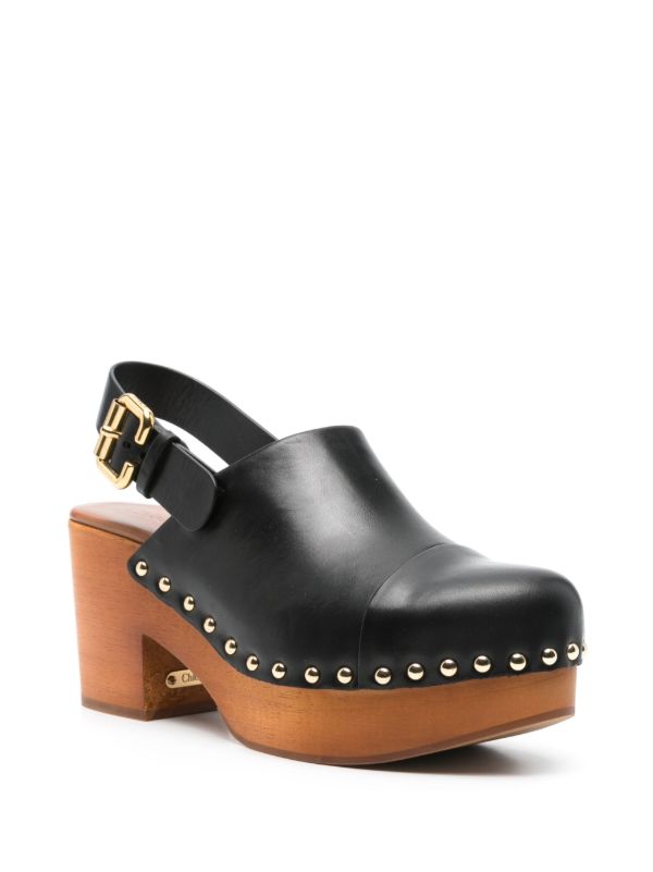 Browns Chloé 80mm Jeannette Clogs | Browns Pumps