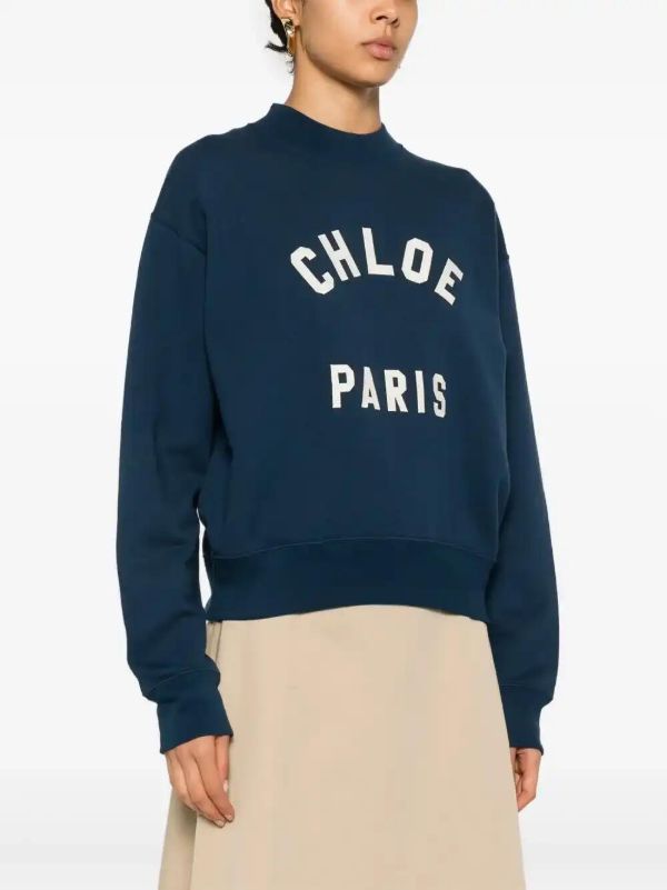 Browns Chloé Logo-patch Sweatshirt | Browns Sweaters