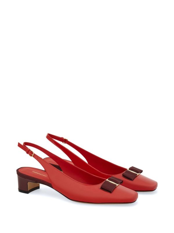 Browns Ferragamo Red Vara Bow Pumps | Browns Pumps