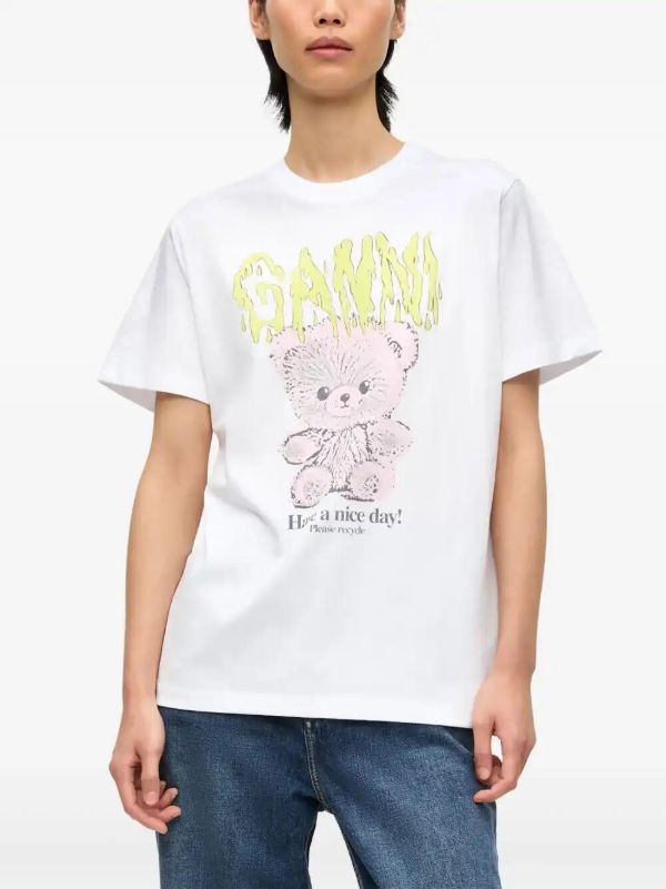 Browns GANNI Printed T-shirt | Browns T-Shirts