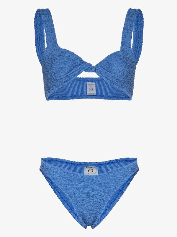 browns Hunza G Juno crinkle bikini | Browns Bikinis