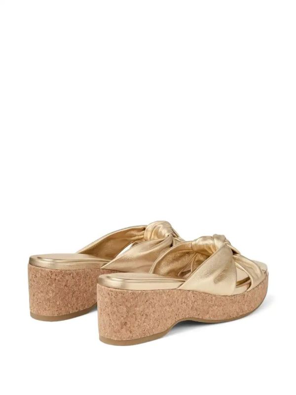 Browns Jimmy Choo Gold Avenue Mules | Browns Mules