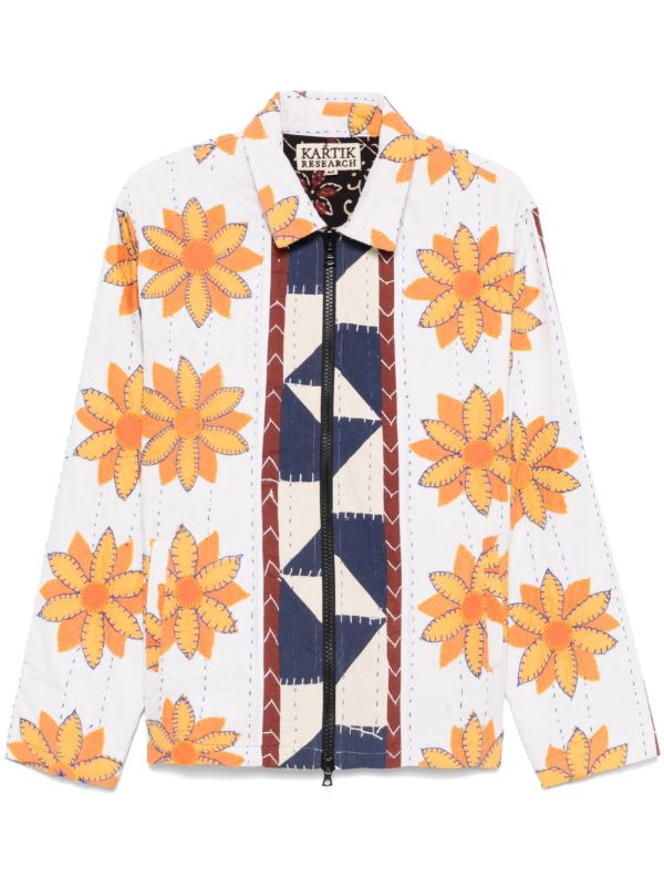 browns Kartik Research Floral-Print Bomber Jacket