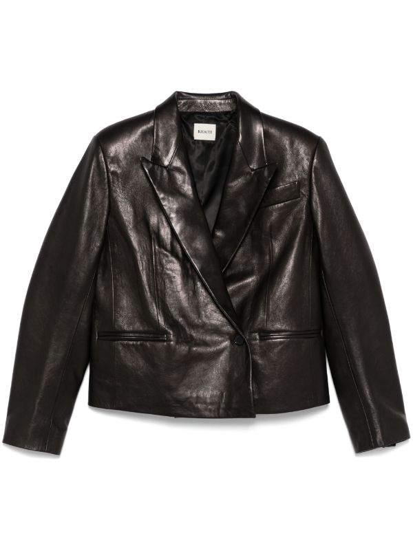 browns KHAITE Tonni blazer | Browns Leather Jackets