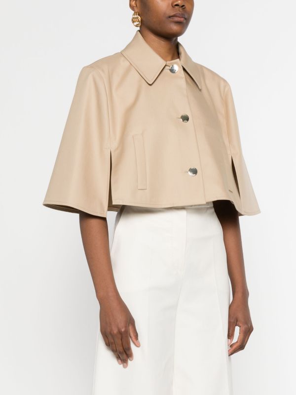 Browns Max Mara Cotton Cape Jacket | Browns Blazers