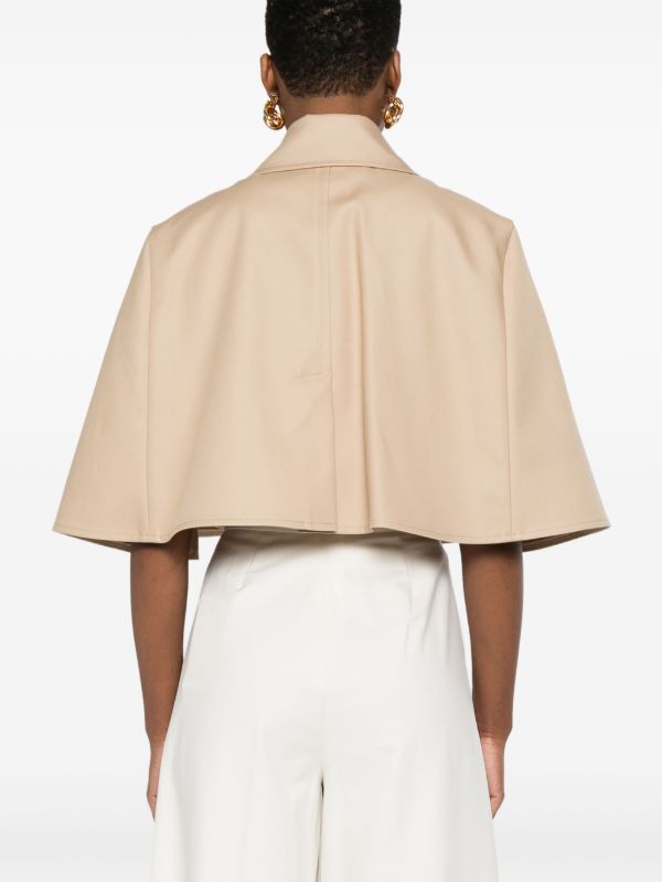 Browns Max Mara Cotton Cape Jacket | Browns Blazers