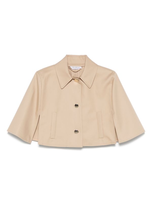 browns Max Mara cotton cape jacket | Browns Blazers