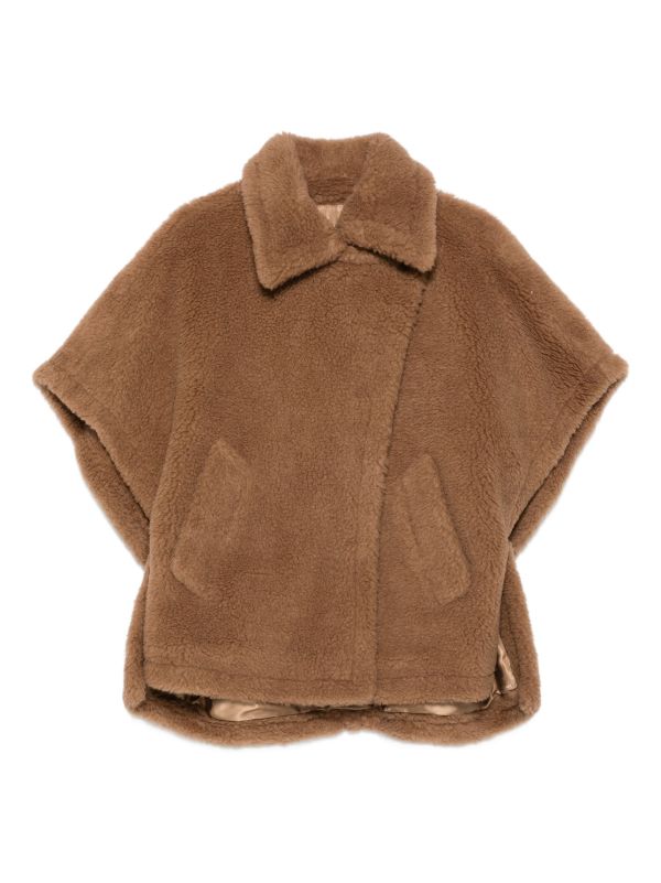 browns Max Mara Tebe teddy cape | Browns Capes