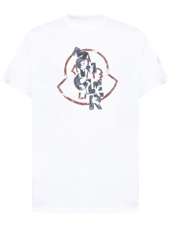 browns Moncler Logo-Print T-shirt | Browns T-Shirts