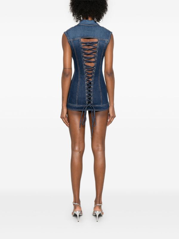 Browns Mônot Denim Mini Dress | Browns Day Dresses
