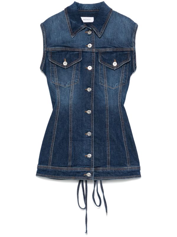 browns Mônot Denim Mini Dress | Browns Day Dresses