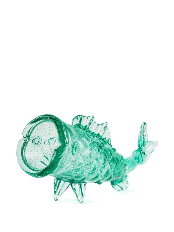 Browns POLSPOTTEN Blue Fish Glass Jar | Browns Vases