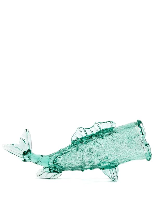 browns POLSPOTTEN Blue Fish glass jar | Browns Vases