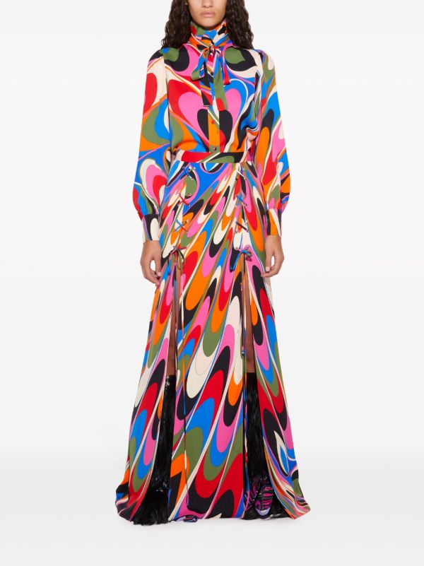 Browns PUCCI Blue Onde-print Shirt | Browns Shirts