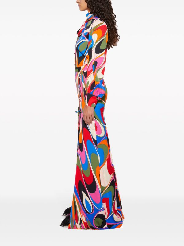 Browns PUCCI Blue Onde-print Shirt | Browns Shirts