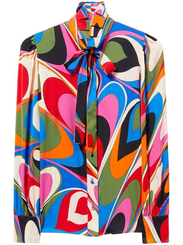 browns PUCCI blue Onde-print shirt | Browns Shirts
