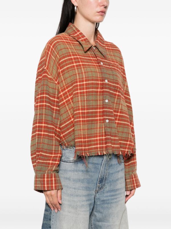 Browns R13 Plaid Frayed-hem Shirt | Browns Shirts