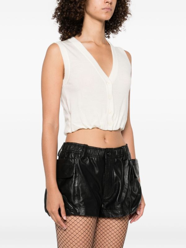 Browns R13 V-neck Cropped Vest | Browns Knitted Tops