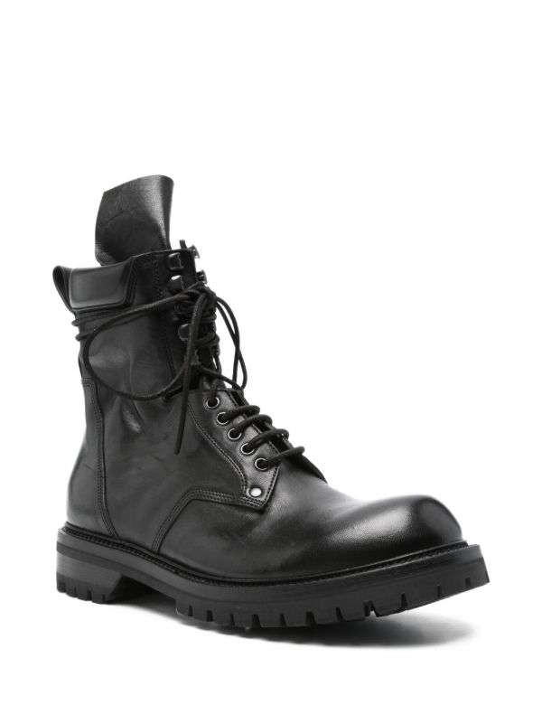 Browns Rick Owens Army Biker Boots | Browns Boots