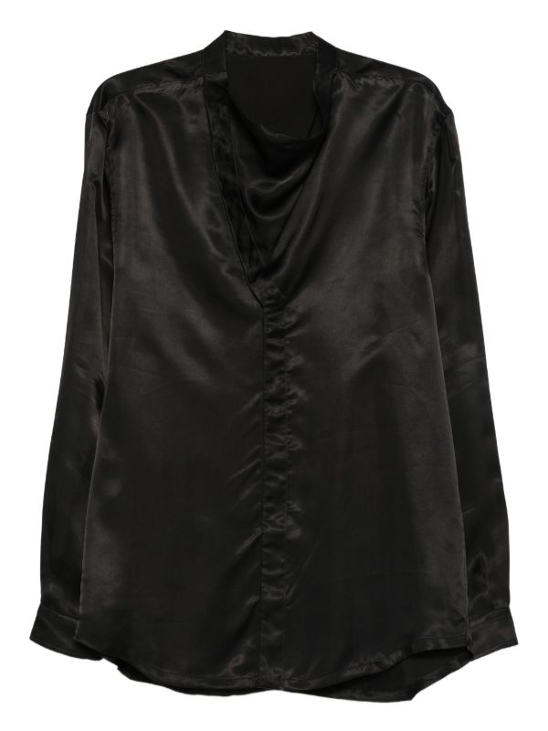 browns Rick Owens cowl-neck shirt | Browns Shirts