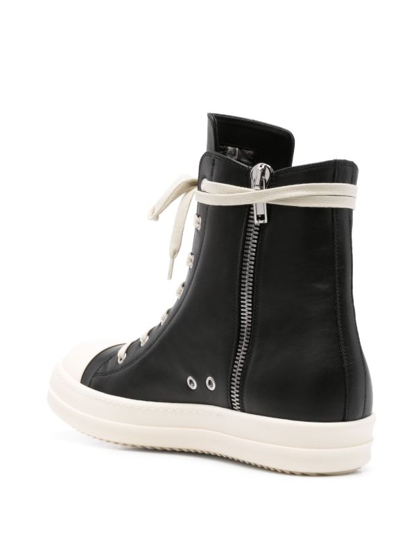 Browns Rick Owens Leather Sneakers | Browns Hi-Tops