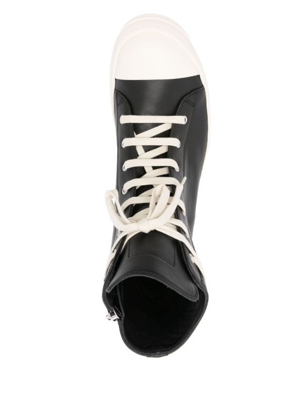 Browns Rick Owens Leather Sneakers | Browns Hi-Tops