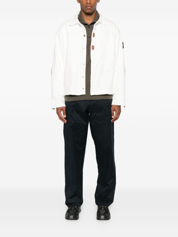 Browns Stone Island Button-fastening Cotton Jacket