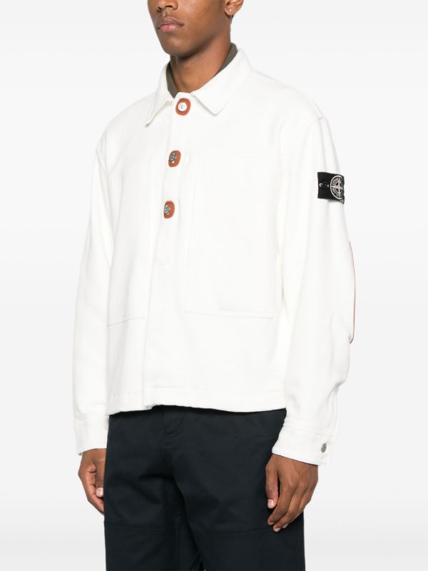 Browns Stone Island Button-fastening Cotton Jacket