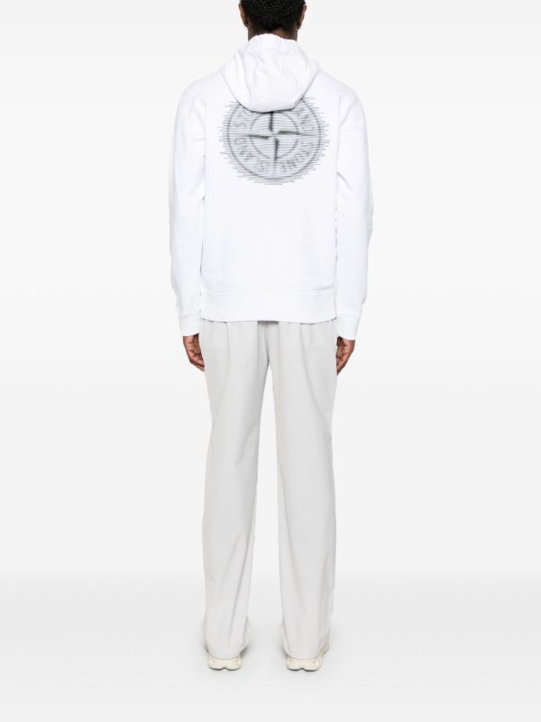 Browns Stone Island Printed Hoodie | Browns Hoodies