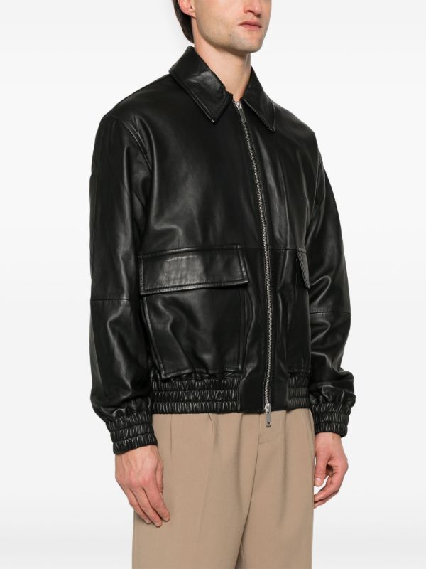 Browns Studio Nicholson Leather Bomber Jacket