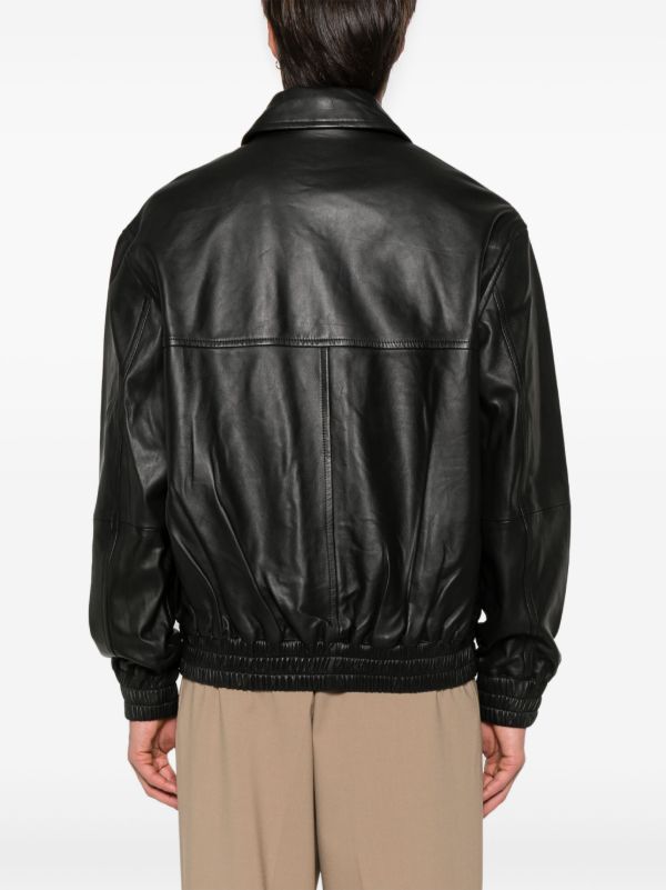 Browns Studio Nicholson Leather Bomber Jacket
