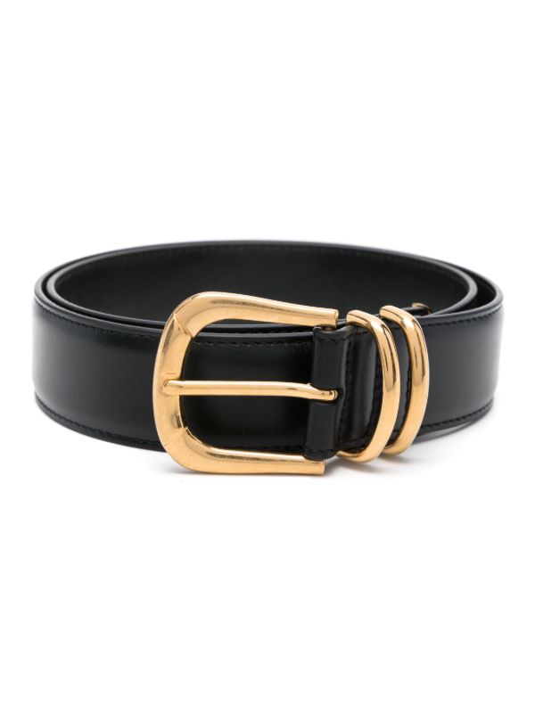 browns The Row Black Leather Belt | Browns Belts