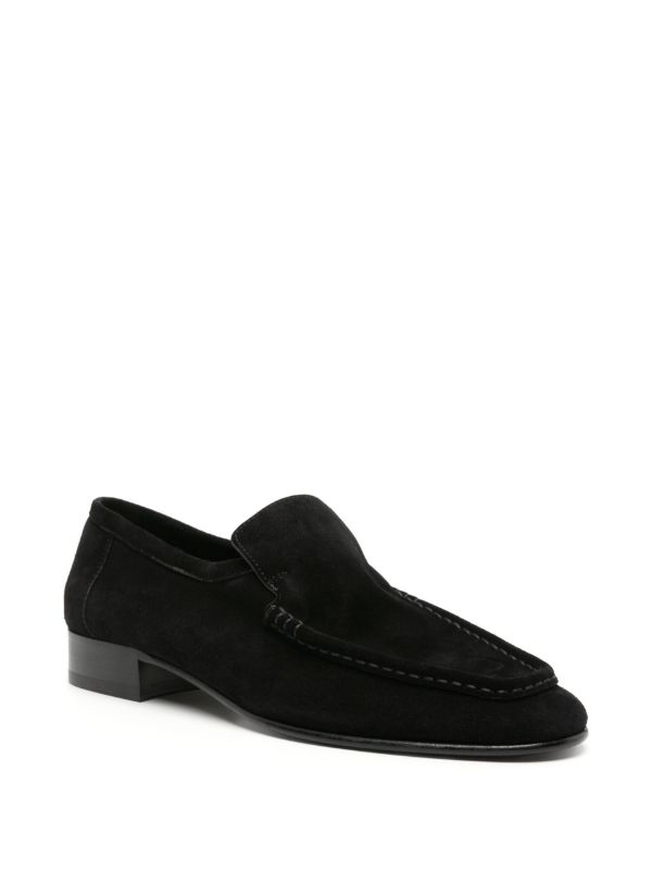 Browns The Row Black Suede Loafers | Browns Loafers
