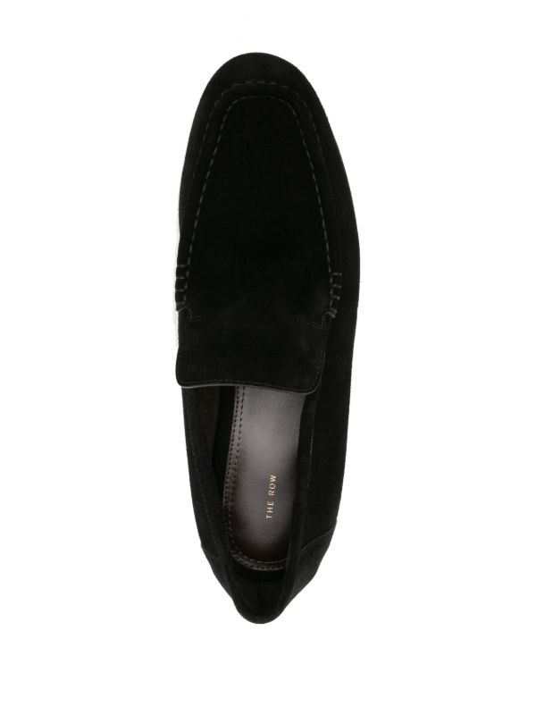 Browns The Row Black Suede Loafers | Browns Loafers
